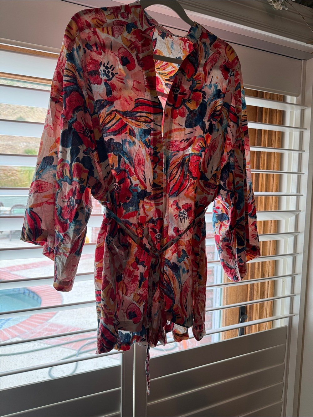 Free People Floral romper - Pink, Red, Blue